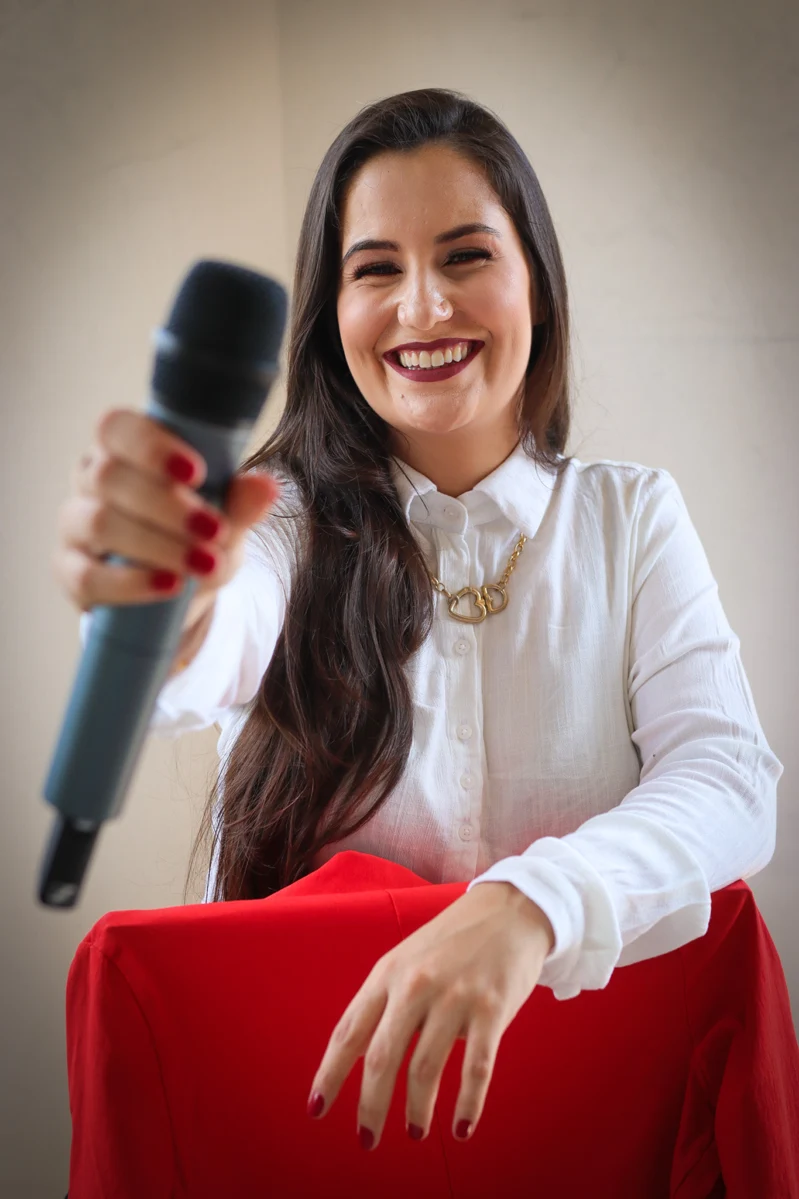 Angela Tedesco em palestra show